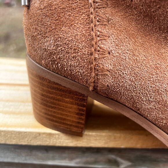 Sanctuary Refine Women's Tan Suede Leather Western Ankle Boots US Size 8.5 - Picture 7 of 16